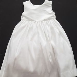 Us Angels Girls Dress White Satin